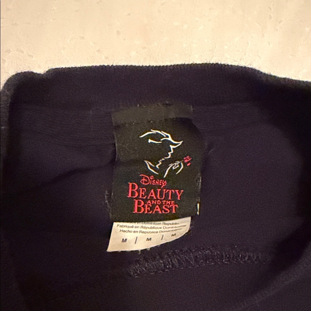 Disney Beauty And The Beast Black Tee - image 2